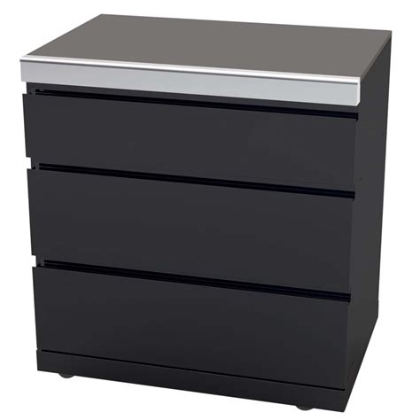 black outdoor kitchen drawers